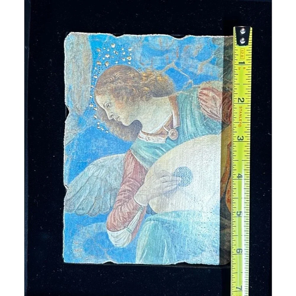 Bottega Artigiana Tifernate Fresco Angel Painting Melozzo da Forli Gold Leaf COA